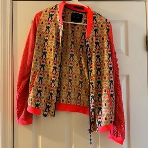 Scotch & Soda Multicolor Patterned Bomber Jacket